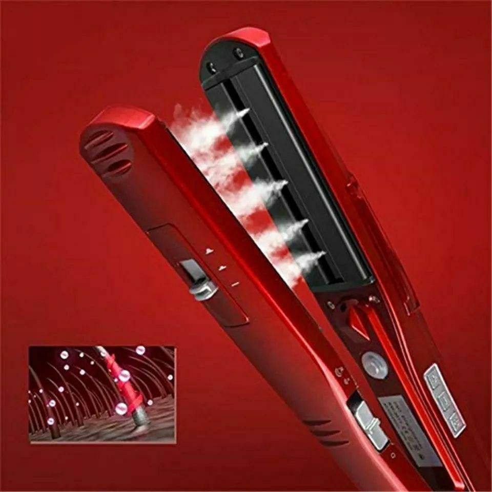 Lisseur à vapeur professionnel rapide, fer plat, brosse pour lisser les cheveux, écran LCD, outils de coiffure, pince à cheveux