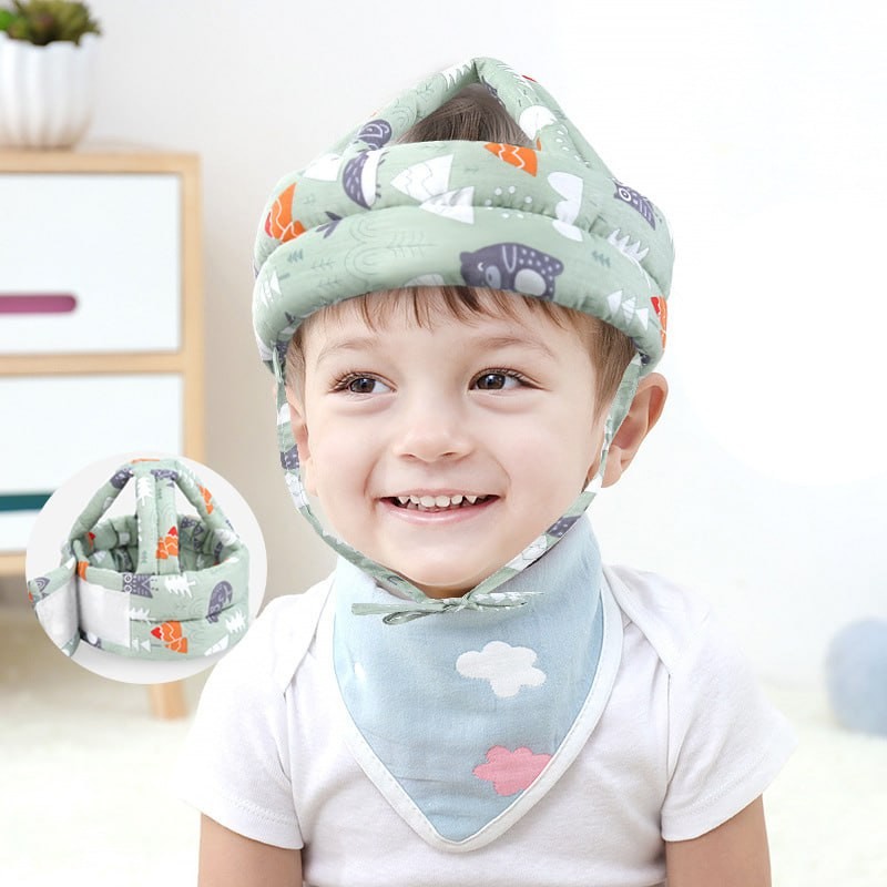 Casque de sécurité pour bébé, chapeau de protection de la tête, coussretours anti-chute pour enfants, apprendre à marcher, bonnet de protection réglable, équipement de sauna