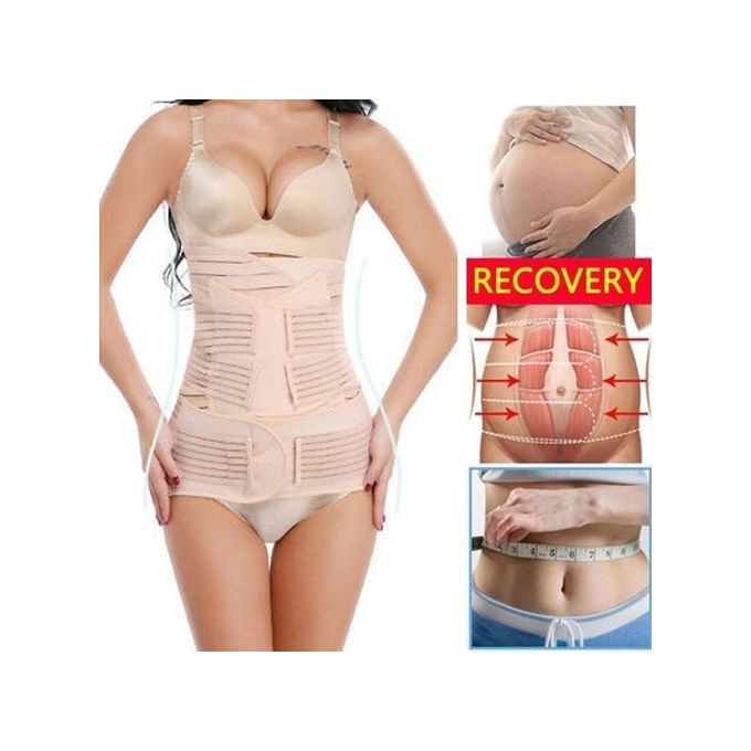 Flyself 3 en 1 Ceinture Post Accouchement Ceinture Corset Respirant, Gaine Post Accouchement, Ceinture Post Natale, Postnatal Récupération Ceinture Apres Accouchement Ventre