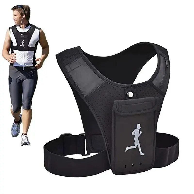 Gilet de Sport léger universel, sac à dos de course réfléchissant pour cartes de téléphone portable, sac de Fitness pour hommes et femmes