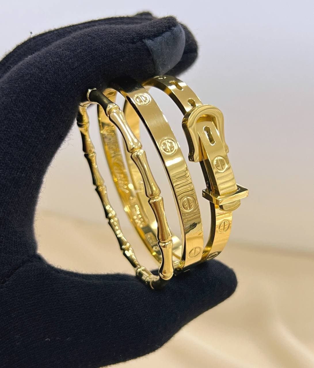 Bracelets de manchette en acier inoxydable pour femmes, bracelets de couple, breloque à la mode, accessoires de bijoux, livraison gratuite