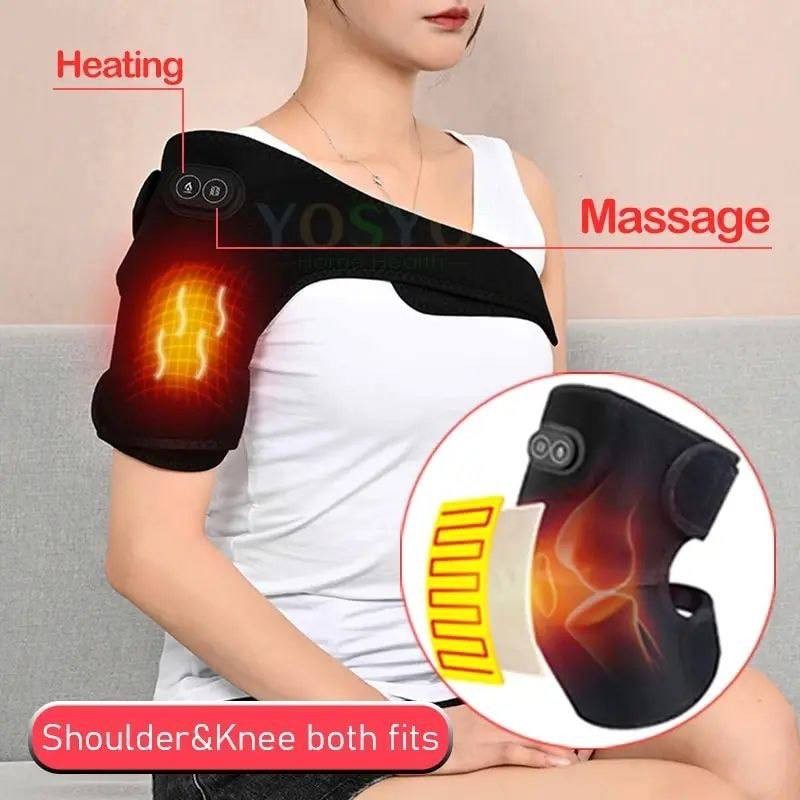Ceinture chauffante LED réglable pour les blessures articulaires arthritiques, thérapie par chauffage électrique, orthèse initiée, masseur de genou chauffant, soutien