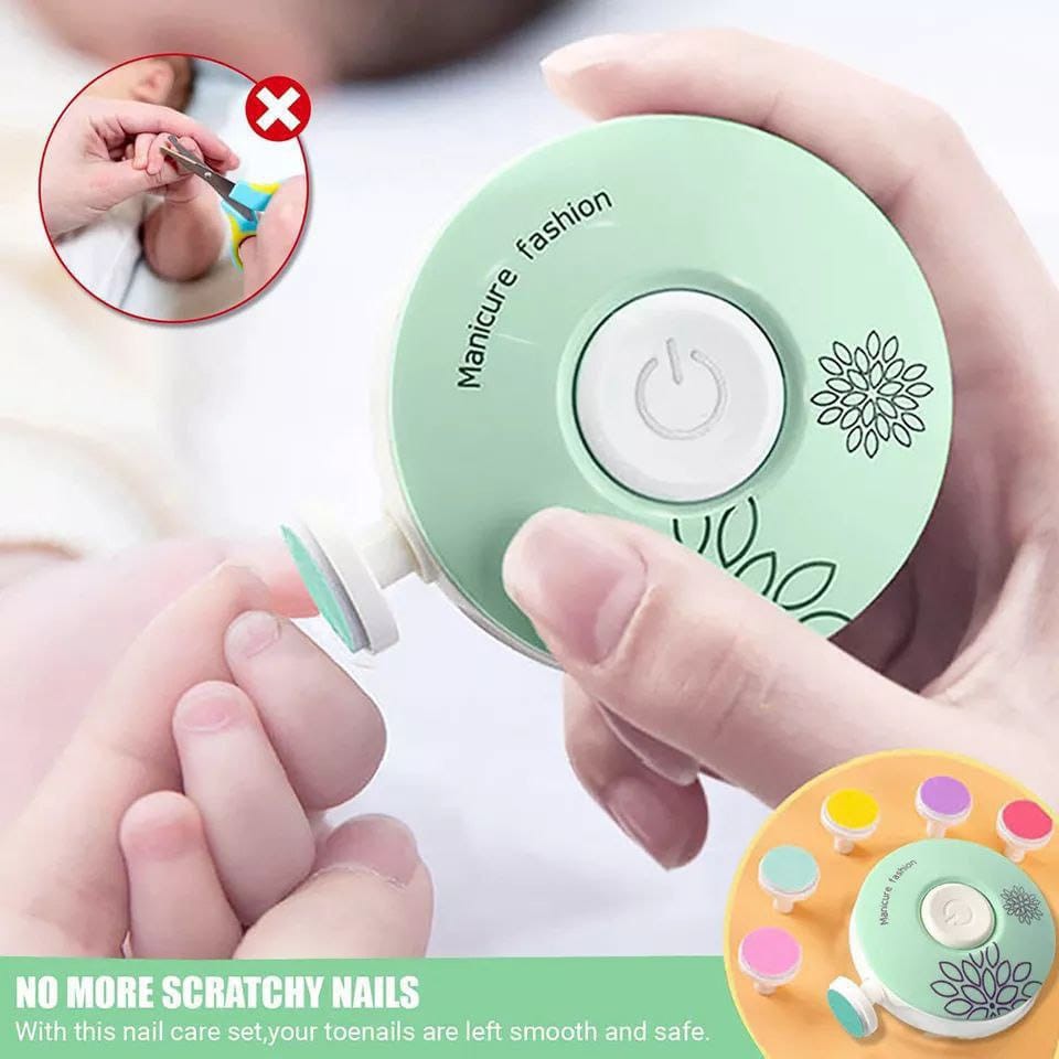 Coupe-ongles électrique pour bébé, outil de polissage des ongles pour enfants, kit de soins pour bébé, ensemble de manucure, coupe-ongles facile à couper pour nouveau-né, nouveau