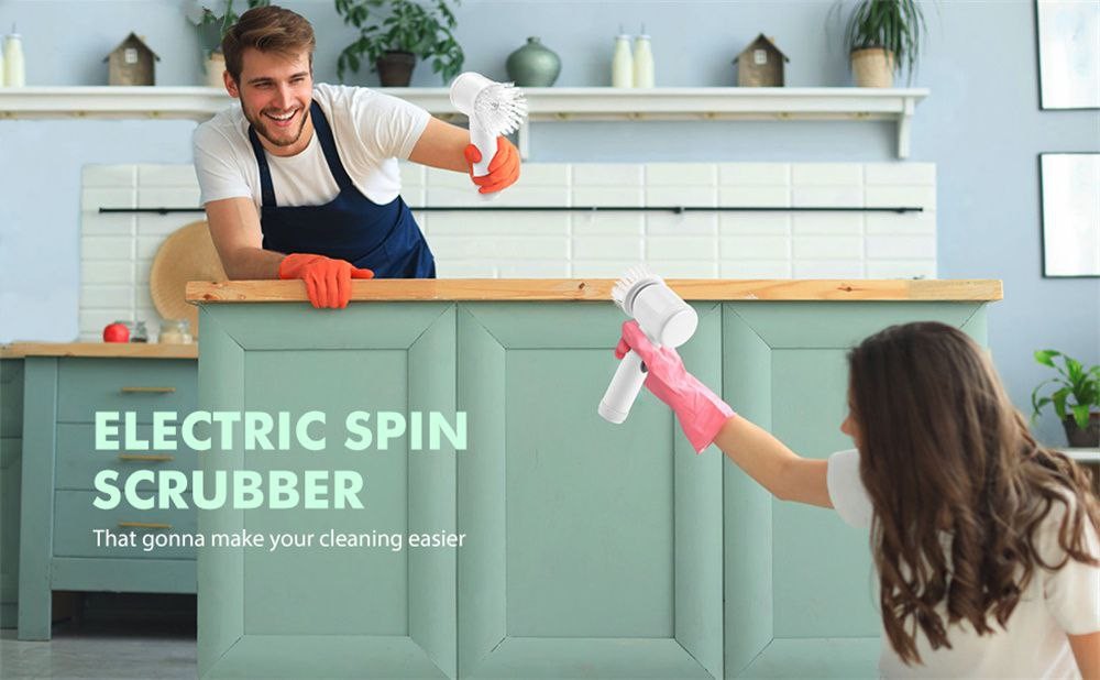 Brosse de nettoyage électrique Portable, épurateur rotatif sans fil Rechargeable Usb, outil de nettoyage de cuisine à main pour toilettes