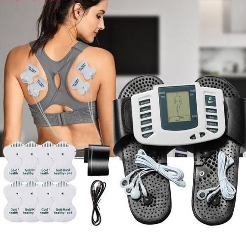 Masseur électrique d'acupuncture par impulsions, stimulateur musculaire, méridien, physiothérapie, colonne lombaire, massage des pieds