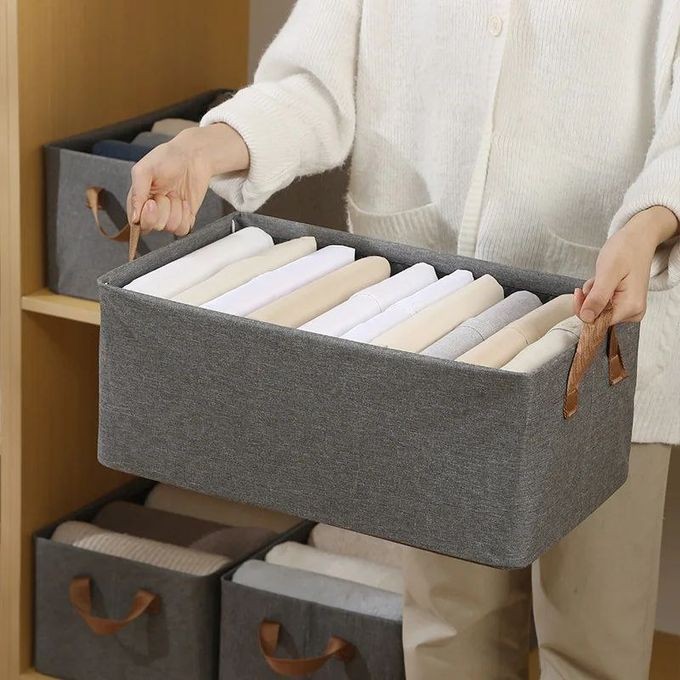 Boîte de Rangement Pliable pour Vêtements – Organiseur Amélioré, en Tissu Écologique