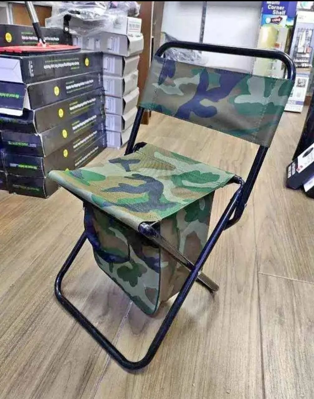 Chaise de voyage avec sac isotherme pliable compact tabouret de pêche, Chaise pliante multifonction, glacière pour pique-nique