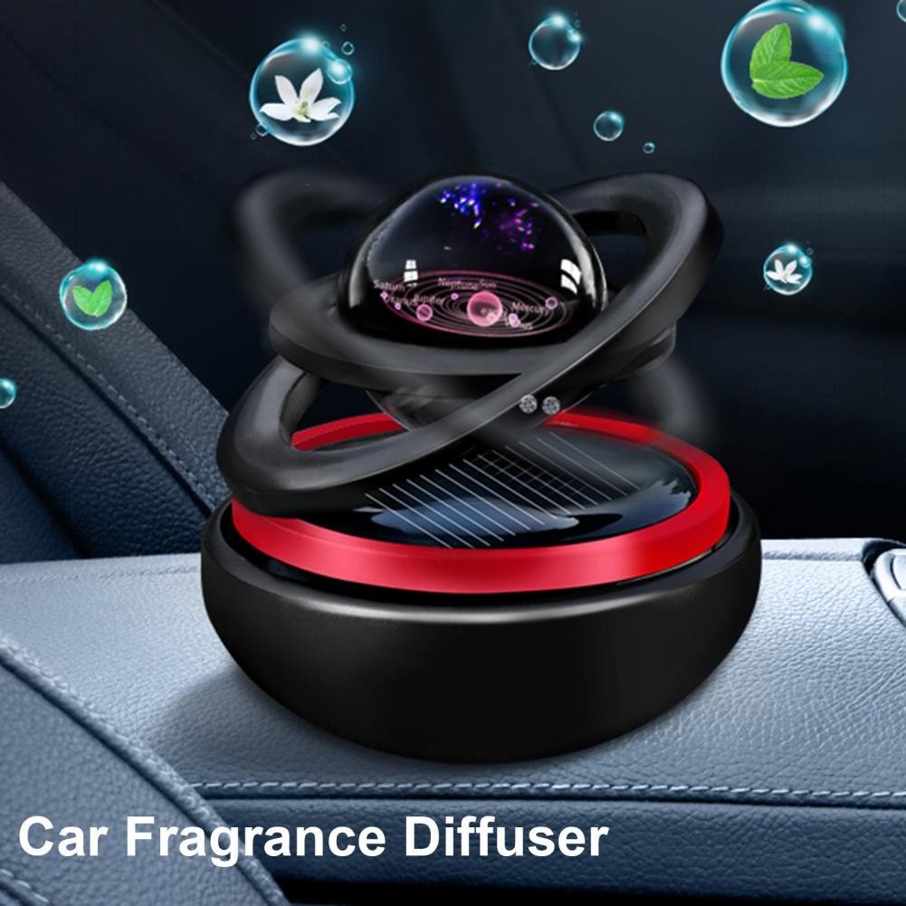 Diffuseur de parfum de voiture magnétique solaire rotatif, aromathérapie, ornements créatifs, accessoires d ornement automatiques