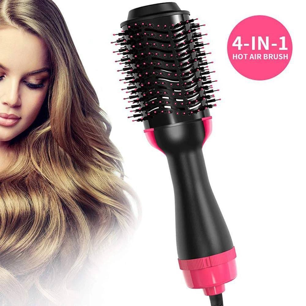 Brosse à Air Chaud Multifonction, Sèche-Cheveux, Lisseur, Bigoudi, Peigne, One Step, Salon Professionnel, Styler et Volumateur, 4 en 1