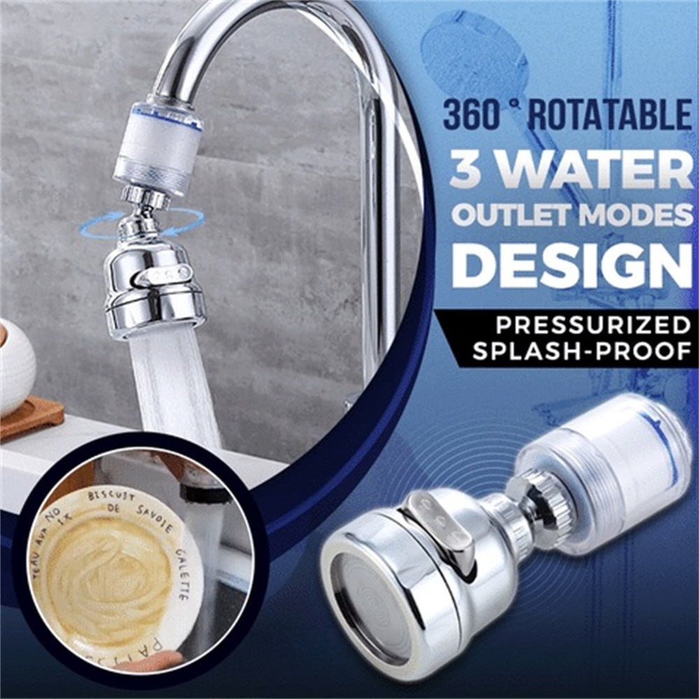 Purificateur d'eau pour robinet d évier, 3 modes, réglable à 360 °, filtre d extension de robinet, Gadget