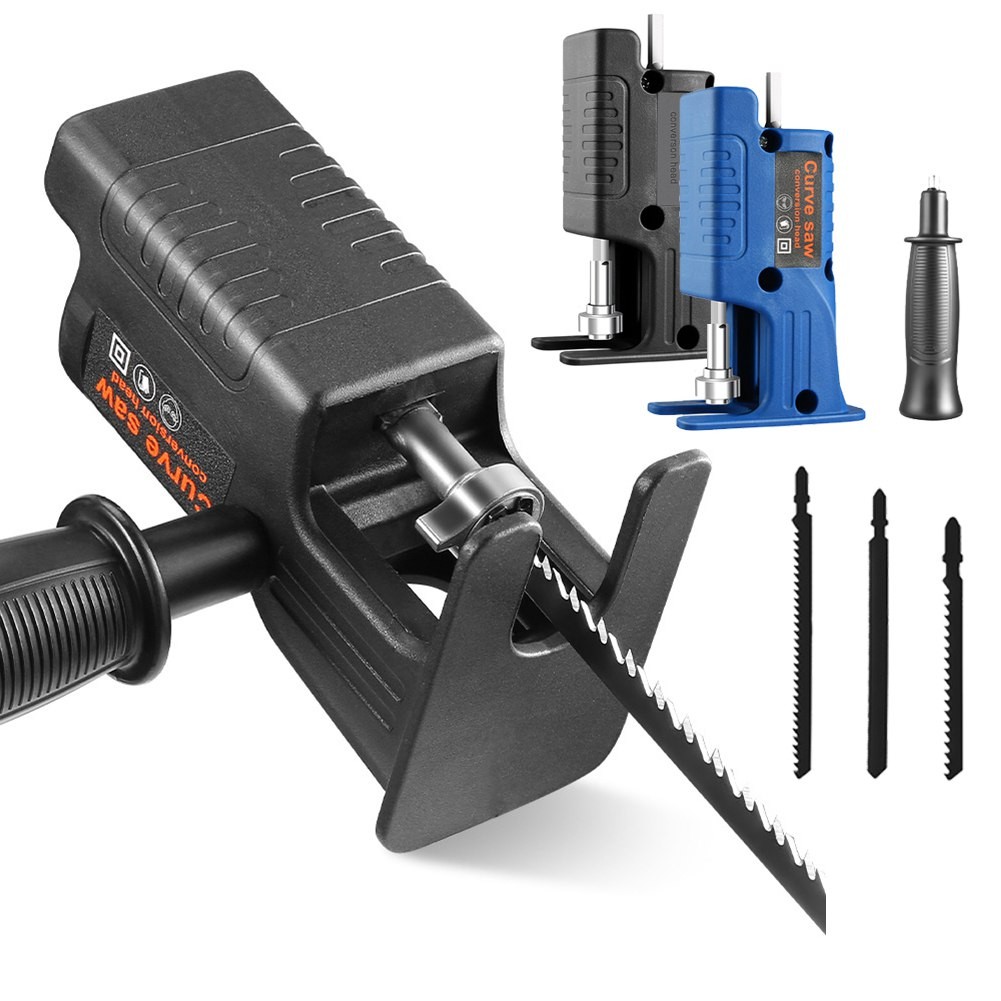 Adaptateur de scie alternative avec lame de scie, perceuse électrique, scie électrique modifiée, outil électrique, coupe-bois, adaptateur de fixation de Machine