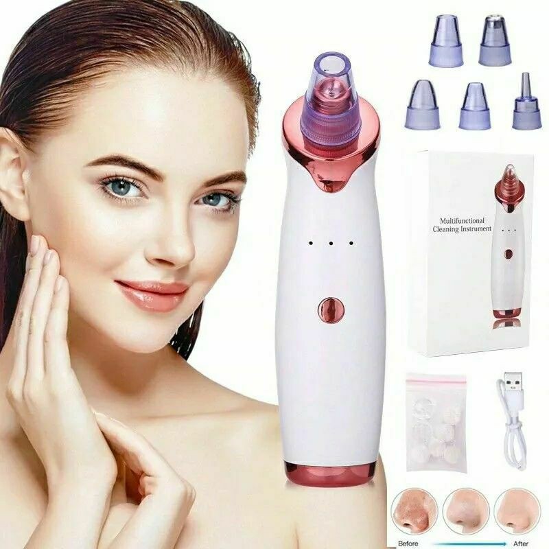 Aspirateur Électrique pour Points Noirs, Nettoyage en Profondeur du Visage, Soins de la Peau, Taches, Acné, Nettoyeur de Pores, Outil pour lèvent