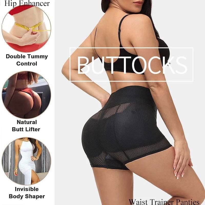 GUUDIA-Rehausseur de fesses rembourré, rehausseur de hanche, culotte Body Shaper, vêtements en saillie, large bande de taille, culotte Push Up, sans couture Booty Lifter