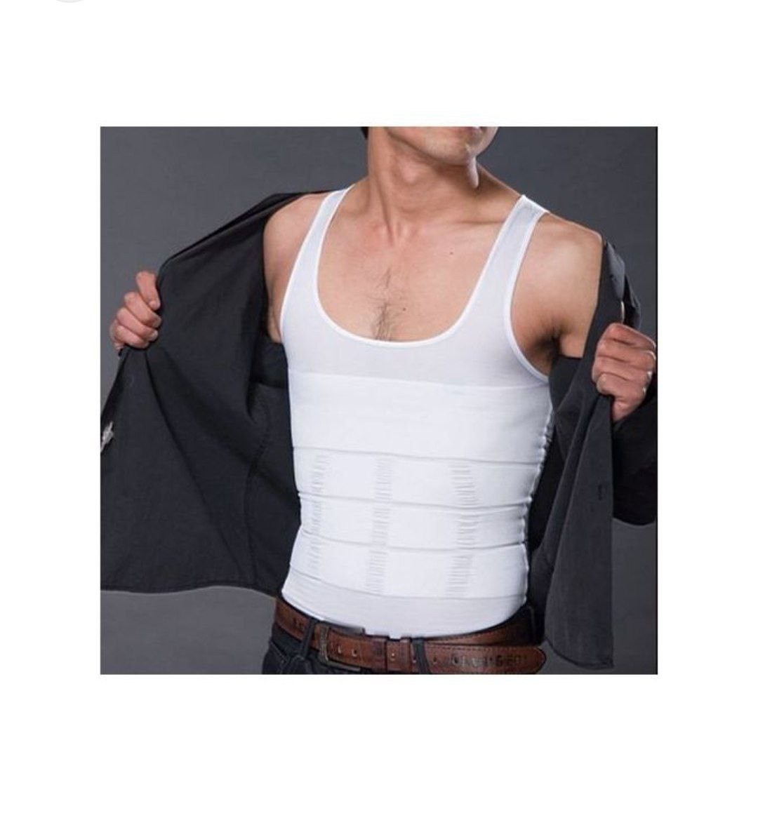 T-shirt amincissant pour hommes, maillot de corps Sexy, ventre plat, Corset, sous-vêtements, grande taille