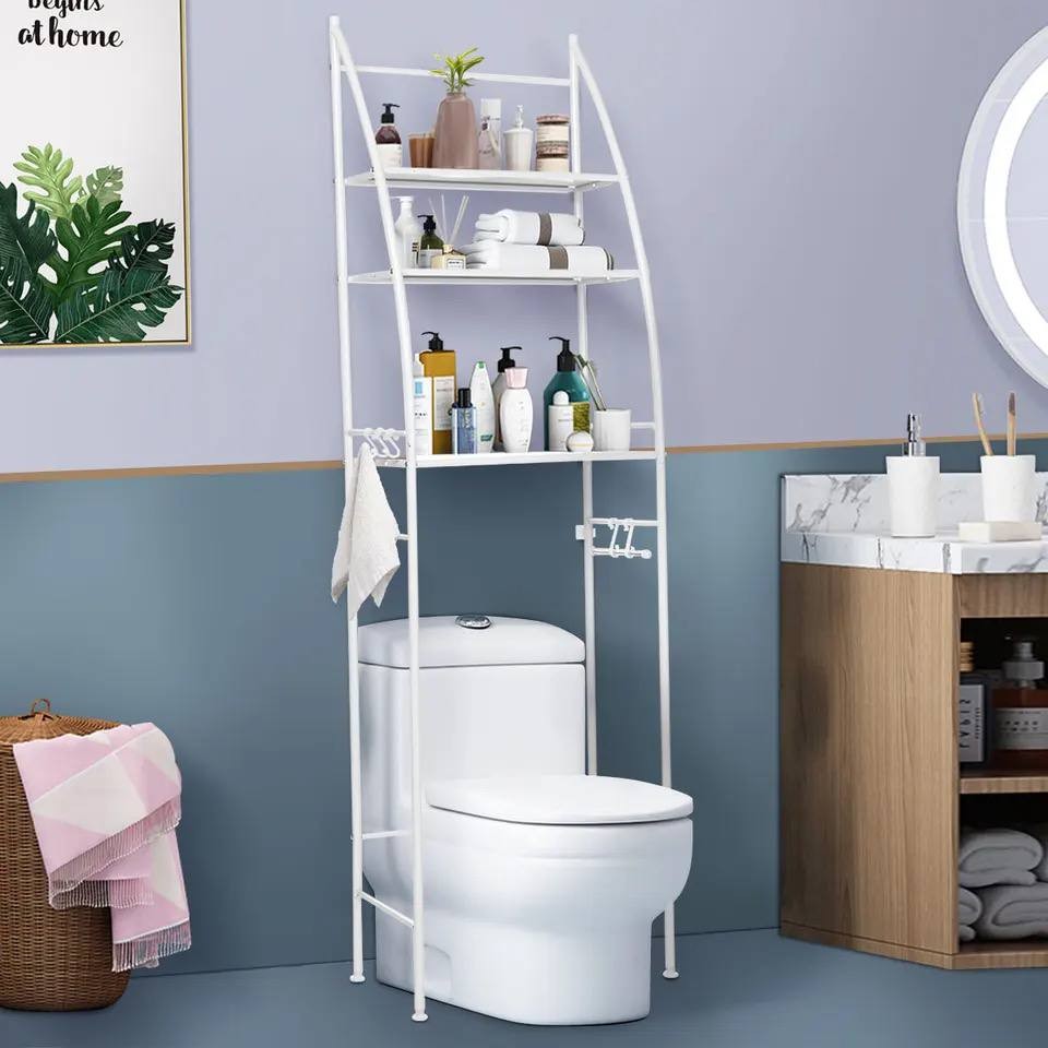 Étagères de salle de bain au sol, étagère de toilette, support de machine à laver en métal, support de bateau à voile créatif, Infor3 couches