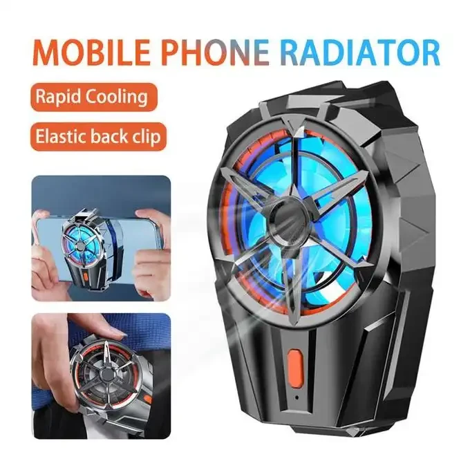 Ventilateur Refroidisseur Smartphone X20 – Refroidissement Semi-Conducteur, Clip Ajustable, LED RGB Gaming