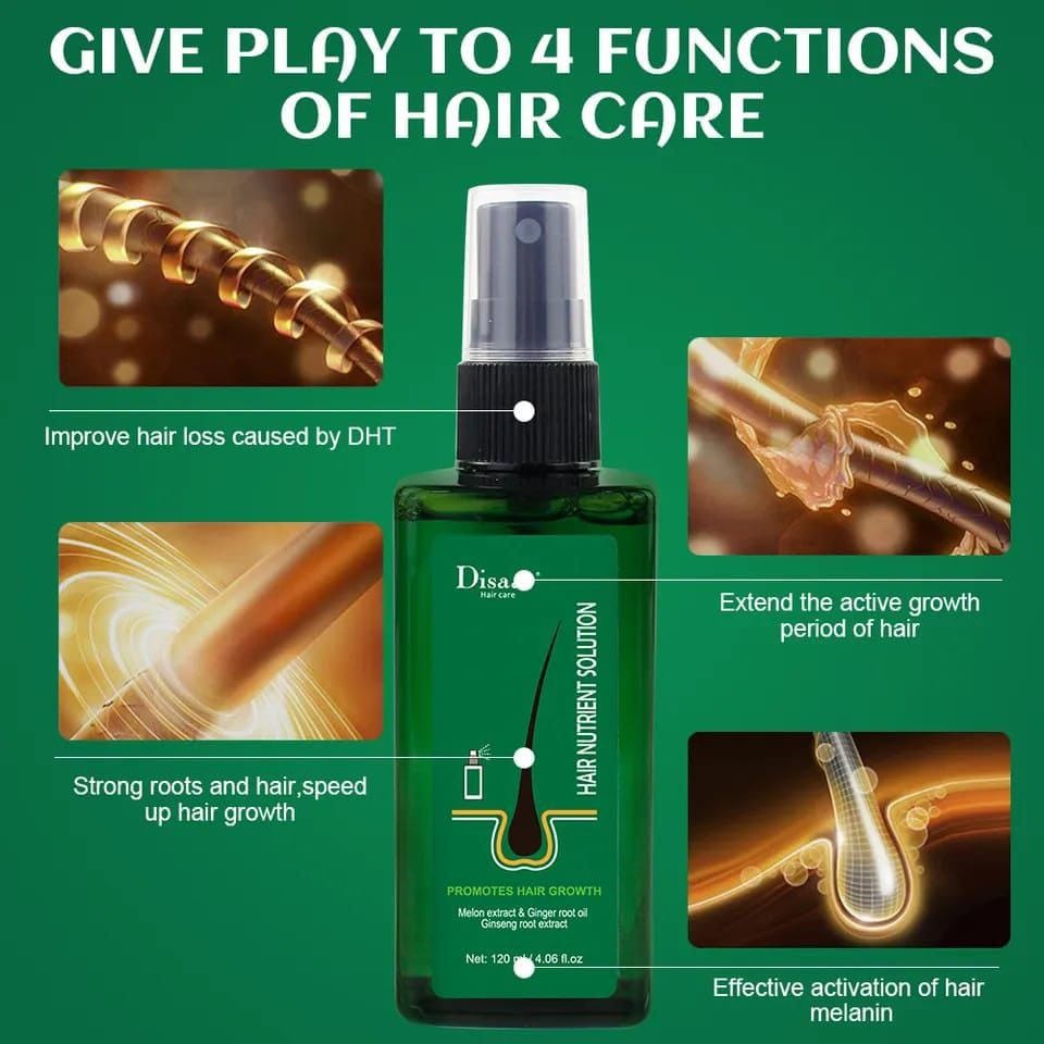 Disaar Spray anti-chute de cheveux unisexe pour la repousse des cheveux